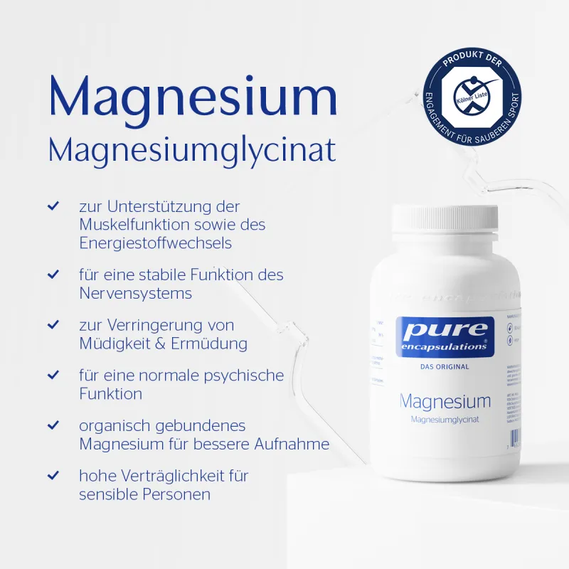 Das Magnesium ohne unnötige Zusatzstoffe