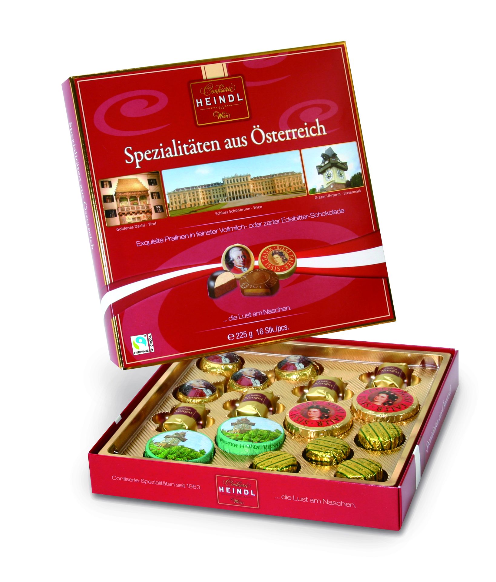 Heindl SchokoClub-Angebot:Spezialitäten aus Österreich (225g)