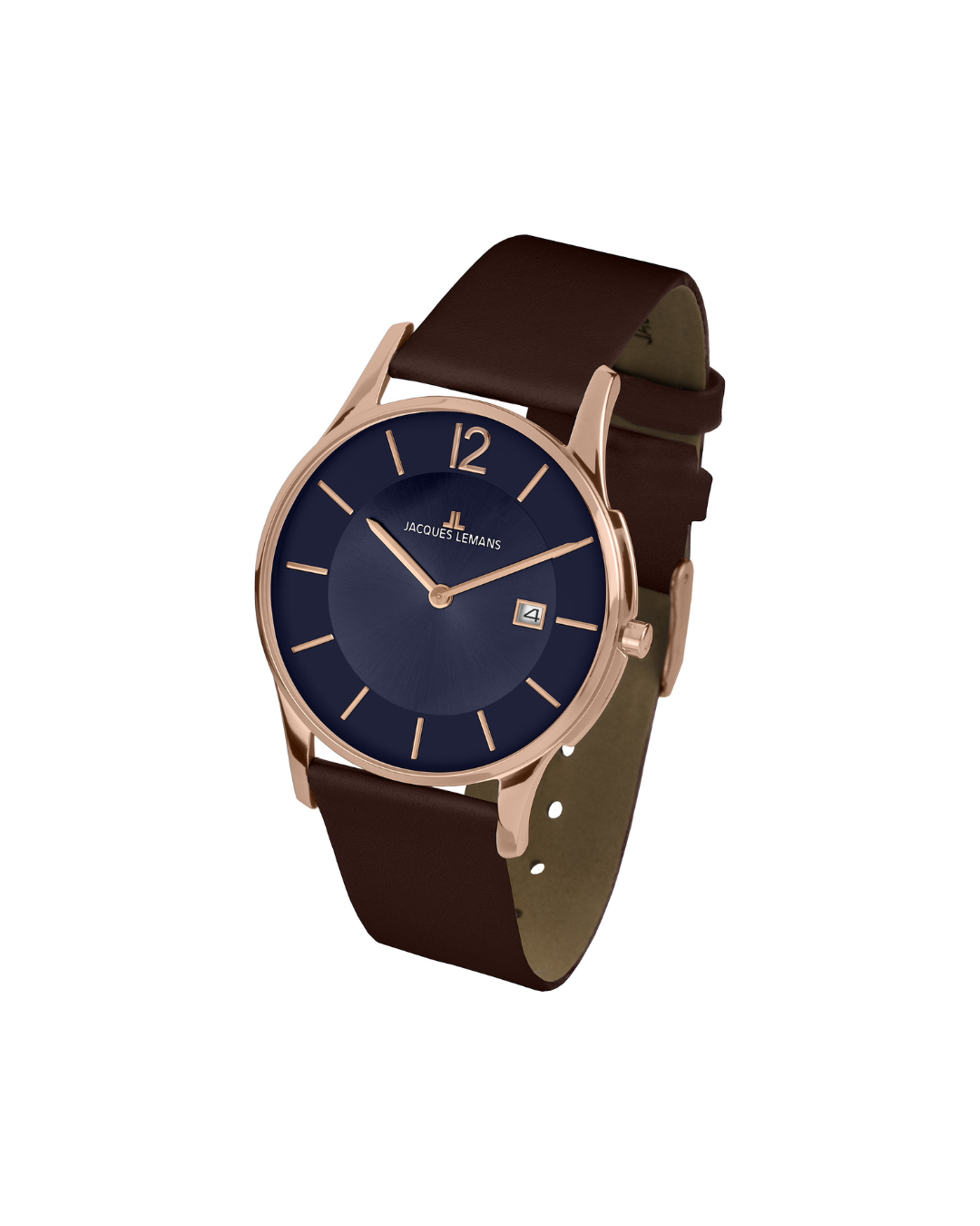 Schöne klassische Damenuhr mit edlem blauen Zifferblatt und Lederband, ⌀ 38mm