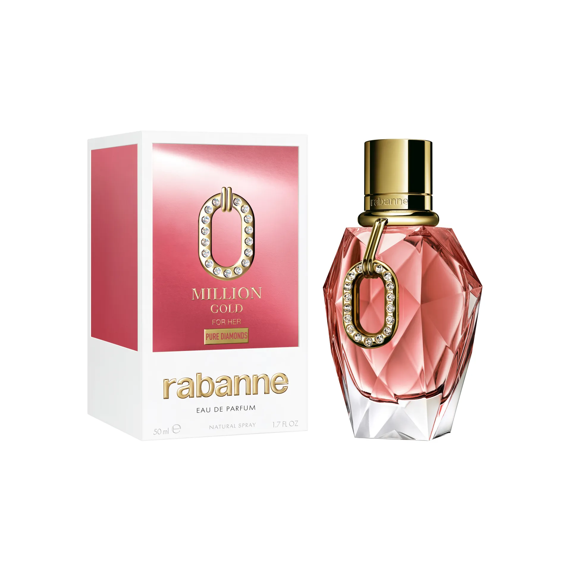 Rabanne Limited Edition Million Gold for her pure diamond EdP 50 ml
