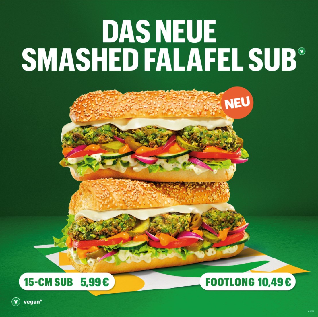 DAS NEUE SMASH FALAFEL SUB  ab € 5,99