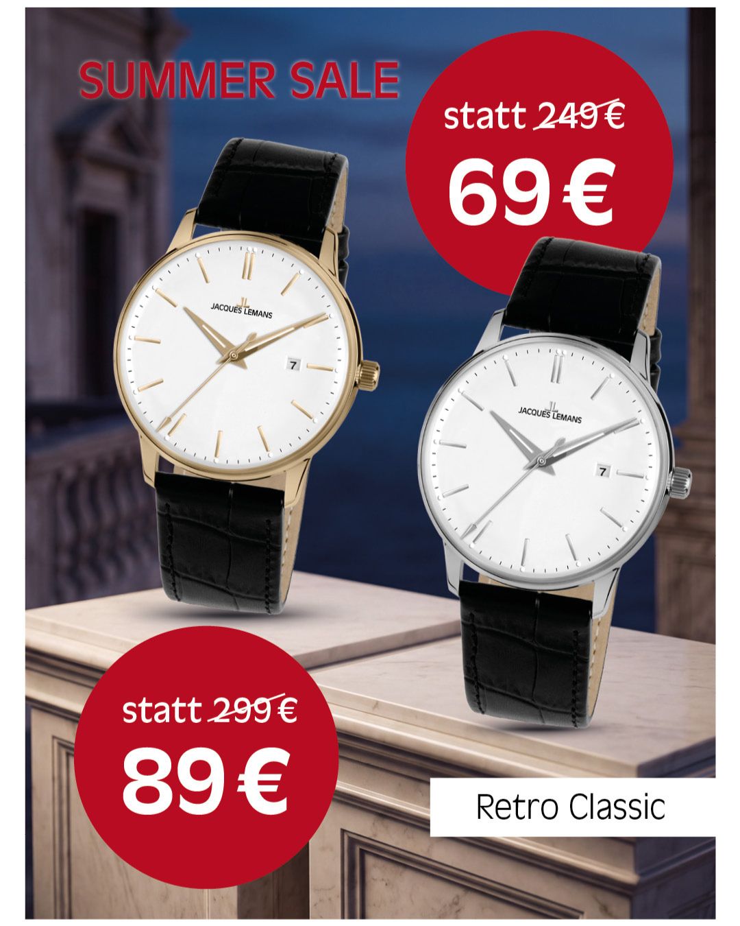 Retro Classic Unisex Armbanduhr