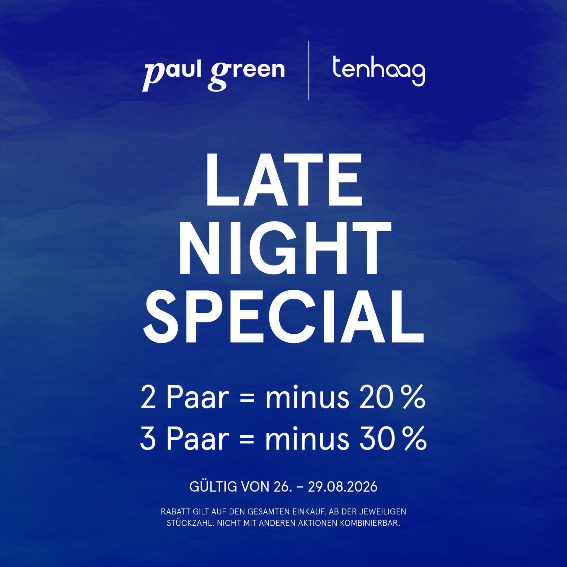 LATE NIGHT SPECIAL BEI PAUL GREEN UND TENHAAG