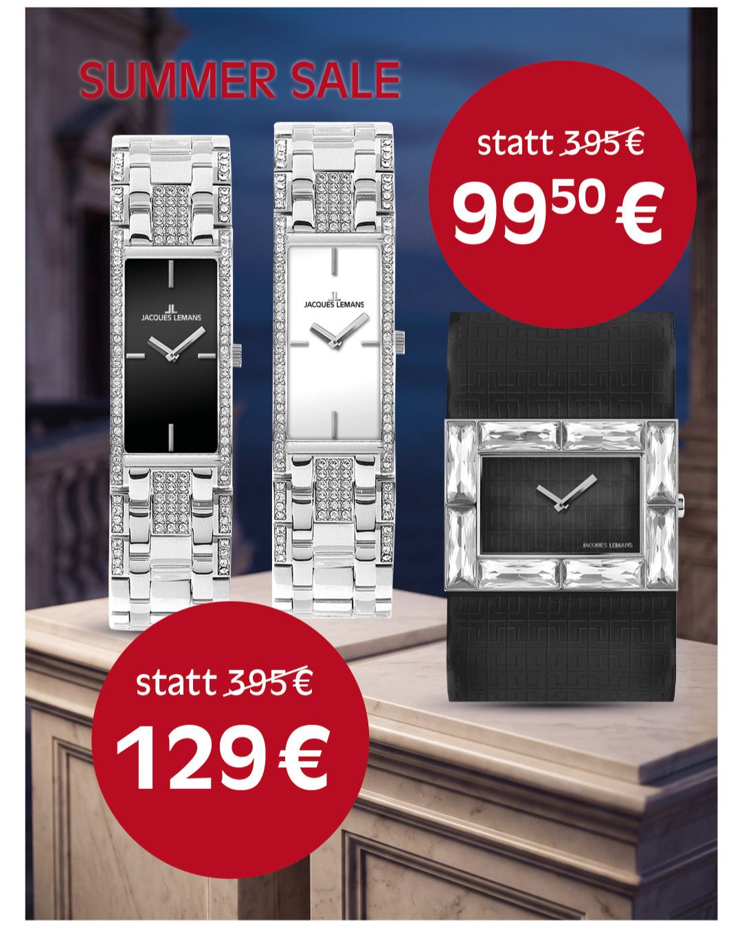 Elegante glamouröse Damenuhr