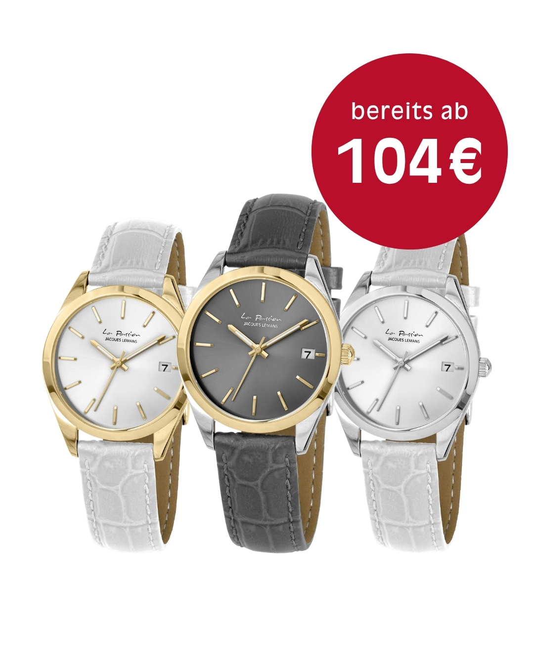 Jacques Lemans Damenuhren mit Lederband