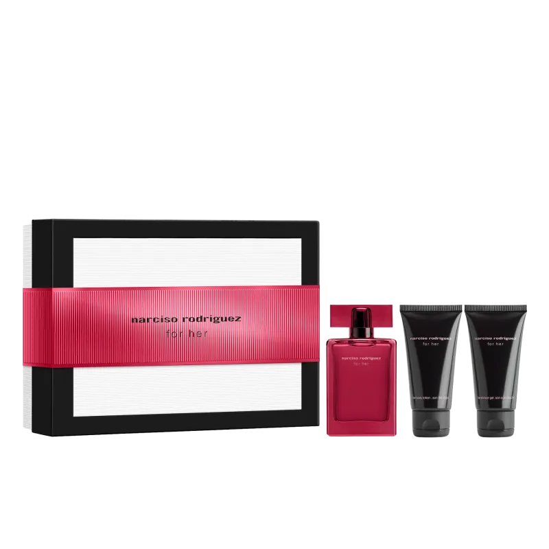 Narciso Rodriguez Set (EDP Intense 50 ml + Body Lotion 50 ml + Shower Gel 50 ml)